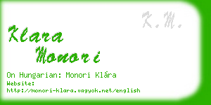 klara monori business card